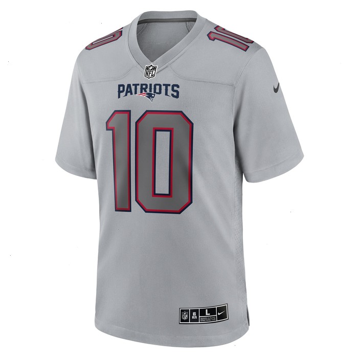 Mac Jones New England Patriots Nike Atmosphere Fashion Game Jersey - Gray