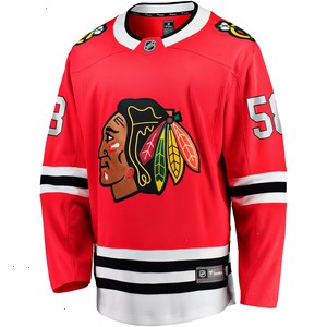 MacKenzie Entwistle Chicago Blackhawks Fanatics Branded Home Breakaway Player Jersey - Red