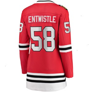 MacKenzie Entwistle Chicago Blackhawks Fanatics Branded Women's Home Breakaway Player Jersey - Red