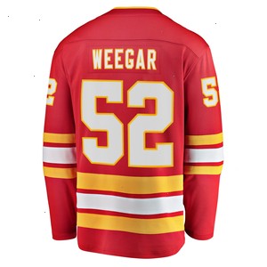 MacKenzie Weegar Calgary Flames Fanatics Branded Home Breakaway Player Jersey - Red