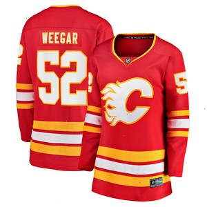 MacKenzie Weegar Calgary Flames Fanatics Branded Women's Home Breakaway Player Jersey - Red