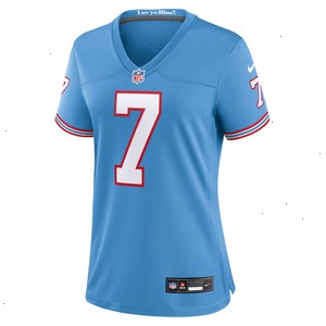 Malik Willis Tennessee Titans Nike Women's Oilers Throwback Player Game Jersey - Light Blue