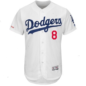 Manny Machado Los Angeles Dodgers Majestic Home Authentic Collection Flex Base Player Jersey - White