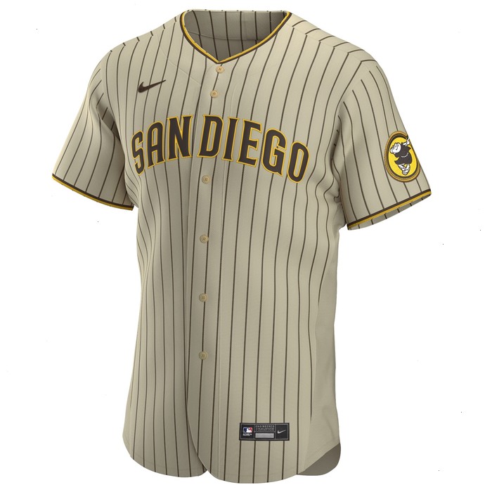 Manny Machado San Diego Padres Nike Alternate Authentic Player Jersey - Tan/Brown