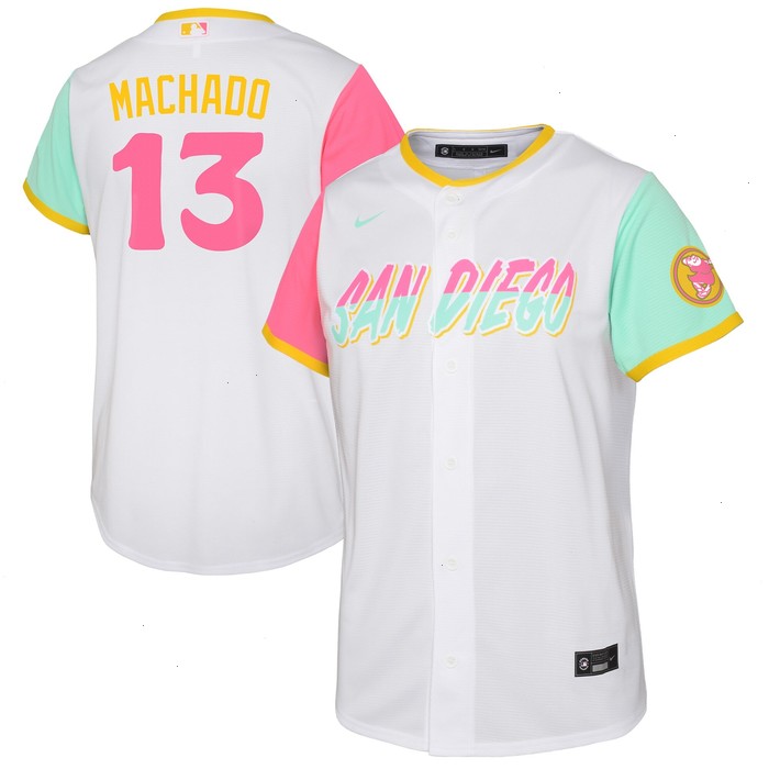 Manny Machado San Diego Padres Nike Toddler 2022 City Connect Replica Player Jersey - White