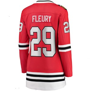 Marc-André Fleury Chicago Blackhawks Fanatics Branded Women's Home Premier Breakaway Player Jersey - Red