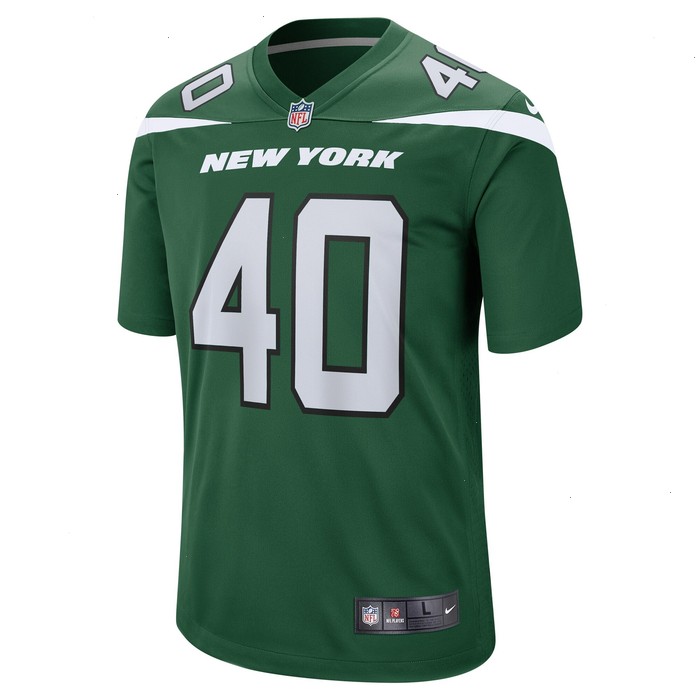 Marcelino McCrary-Ball New York Jets Nike Team Game Jersey - Gotham Green