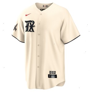 Marcus Semien Texas Rangers Nike 2023 City Connect Replica Player Jersey - Cream