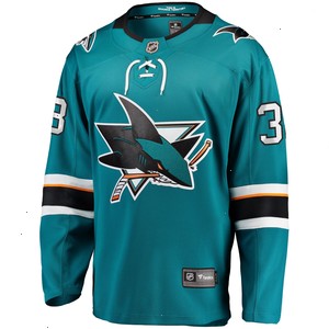 Mario Ferraro San Jose Sharks Fanatics Branded Replica Player Jersey - Teal