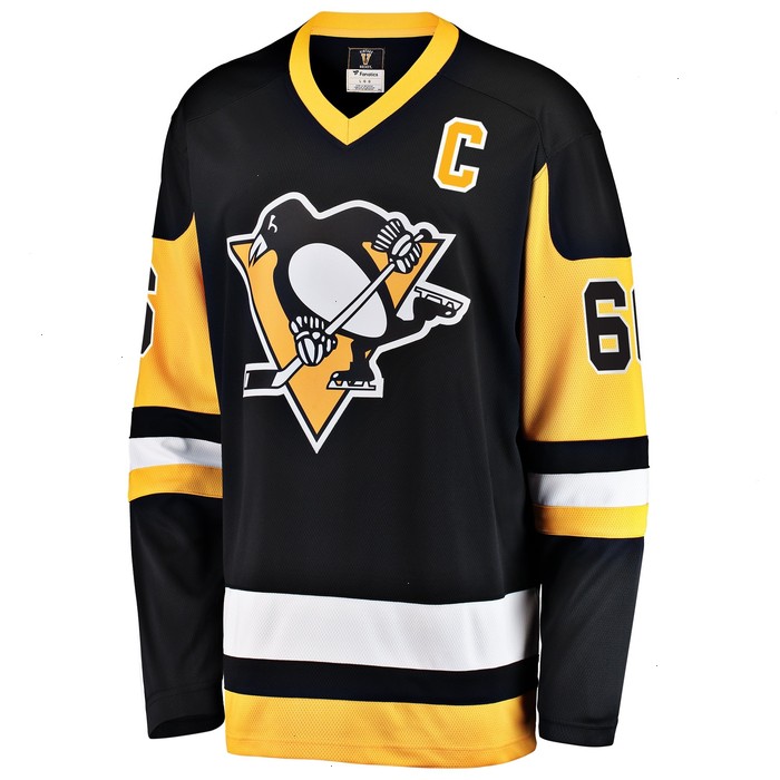 Mario Lemieux Pittsburgh Penguins Fanatics Branded Premier Breakaway Retired Player Jersey - Black