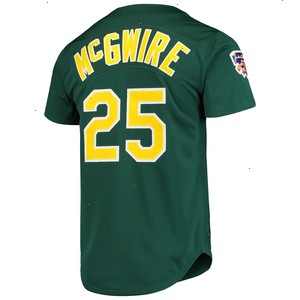 Mark McGwire Oakland Athletics Mitchell & Ness 1997 Cooperstown Collection Authentic Jersey - Green