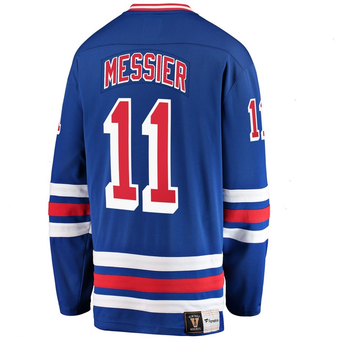 Mark Messier New York Rangers Fanatics Branded Premier Breakaway Retired Player Jersey - Blue