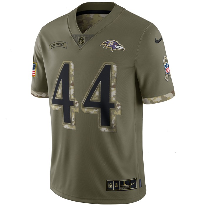 Marlon Humphrey Baltimore Ravens Nike 2022 Salute To Service Limited Jersey - Olive