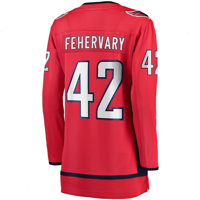 Martin Fehervary Washington Capitals Fanatics Branded Women's Home Breakaway Player Jersey - Red