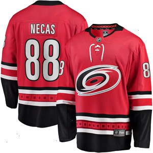 Martin Necas Carolina Hurricanes Fanatics Branded Alternate Breakaway Player Jersey - Red