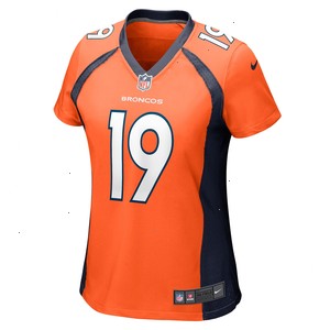 Marvin Mims Jr Denver Broncos Nike Women's Team Game Jersey - Orange