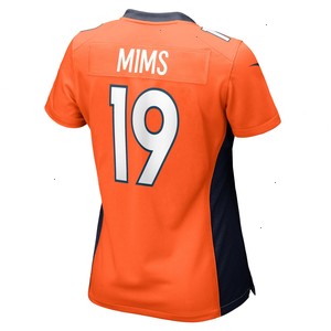 Marvin Mims Jr Denver Broncos Nike Women's Team Game Jersey - Orange