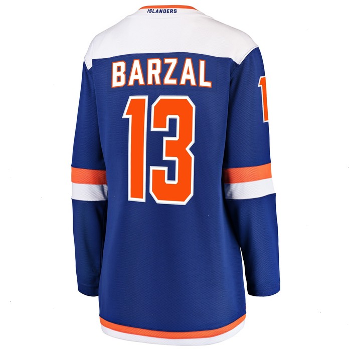 Mathew Barzal New York Islanders Fanatics Branded Women's Alternate Breakaway Jersey - Blue