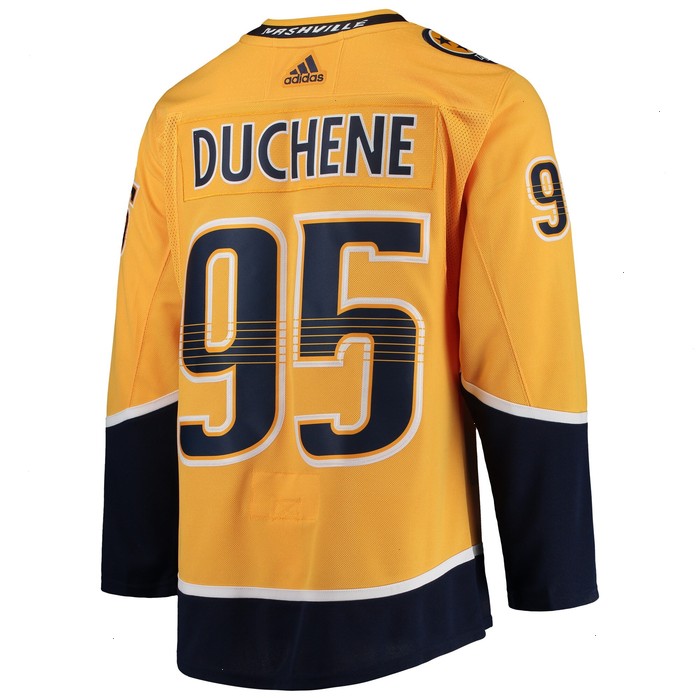 Matt Duchene Nashville Predators adidas Home Authentic Player Jersey - Gold