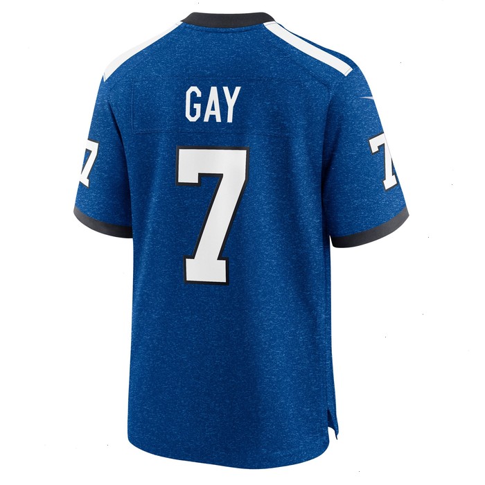 Matt Gay Indianapolis Colts Nike Indiana Nights Alternate Game Jersey - Royal