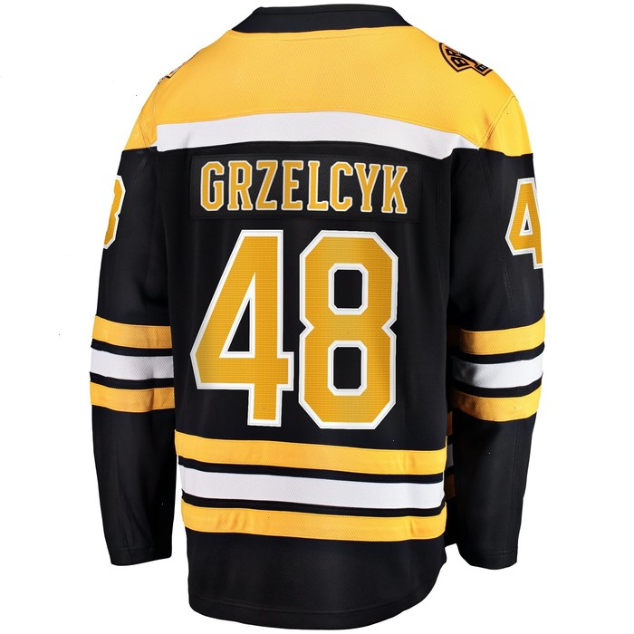 Matt Grzelcyk Boston Bruins Fanatics Branded Team Home Breakaway Player Jersey - Black