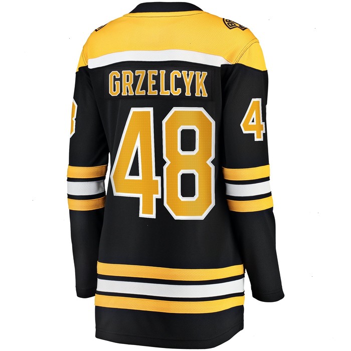 Matt Grzelcyk Boston Bruins Fanatics Branded Women's Home Breakaway Player Jersey - Black