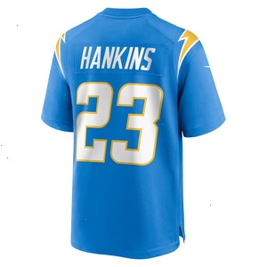 Matt Hankins Los Angeles Chargers Nike Team Game Jersey - Powder Blue