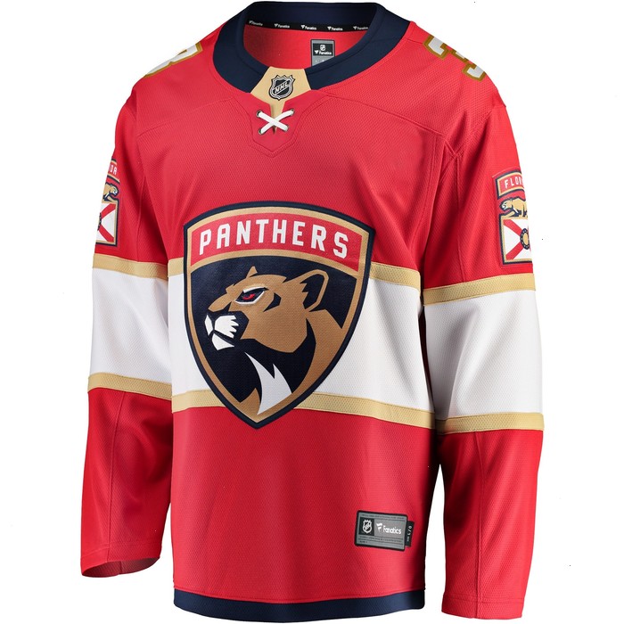 Matt Kiersted Florida Panthers Fanatics Branded Home Team Breakaway Player Jersey - Red