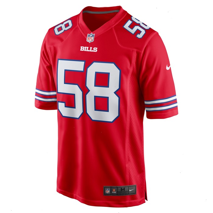 Matt Milano Buffalo Bills Nike Alternate Game Jersey - Red