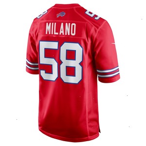 Matt Milano Buffalo Bills Nike Alternate Game Jersey - Red