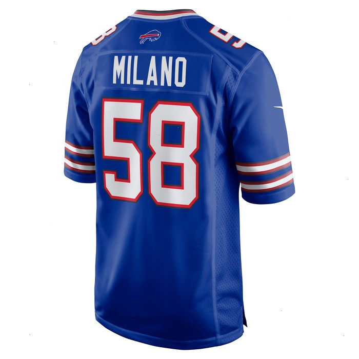 Matt Milano Buffalo Bills Nike Game Player Jersey - Royal