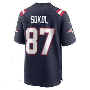 Matt Sokol New England Patriots Nike Game Player Jersey - Navy