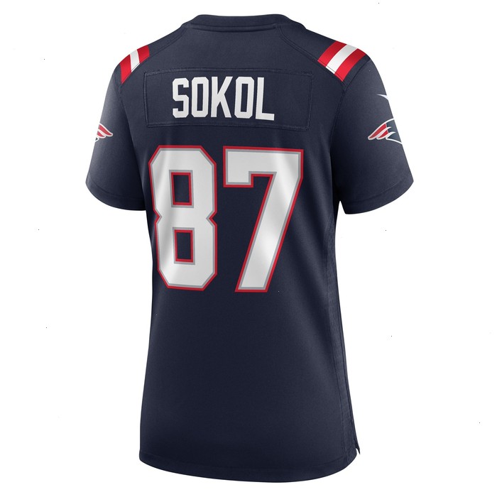 Matt Sokol New England Patriots Nike Women's Game Player Jersey - Navy