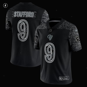 Matthew Stafford Los Angeles Rams Nike RFLCTV Limited Jersey - Black