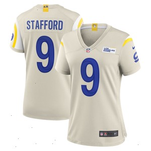 Matthew Stafford Los Angeles Rams Nike Women's Player Game Jersey - Bone