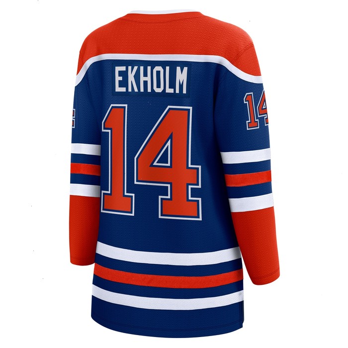 Mattias Ekholm Edmonton Oilers Women's Fanatics Branded Home Breakaway Jersey - Royal