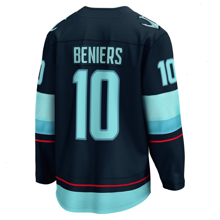 Matty Beniers Seattle Kraken Fanatics Branded Premier Breakaway Player Jersey - Deep Sea Blue