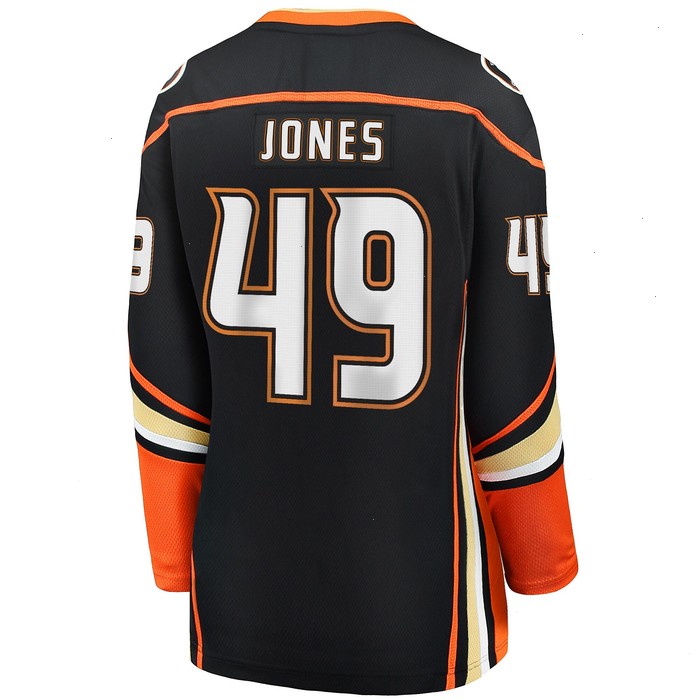 Max Jones Anaheim Ducks Fanatics Branded Women's Home Breakaway Player Jersey - Black