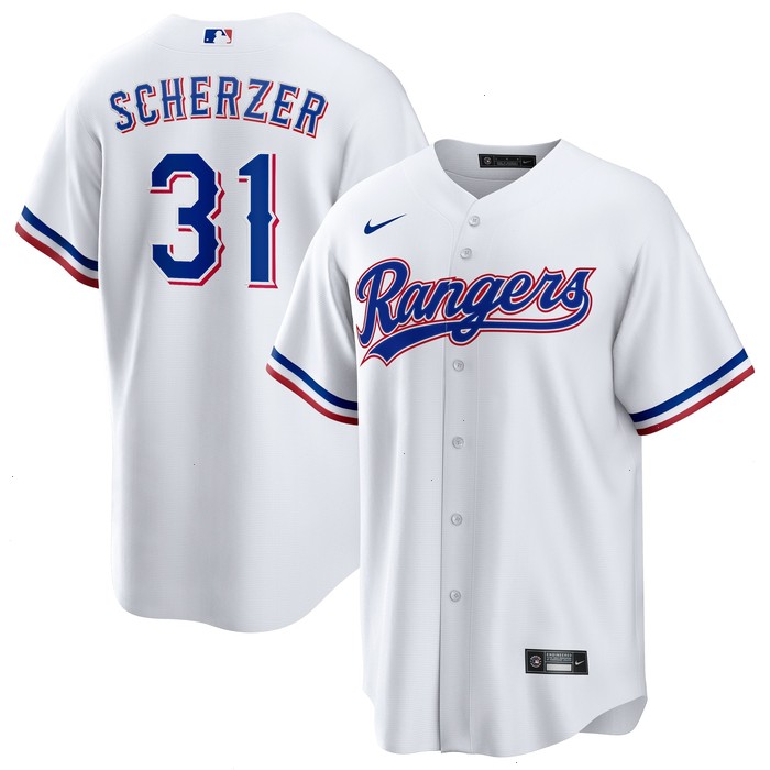 Max Scherzer Texas Rangers Nike Home Replica Player Jersey - White