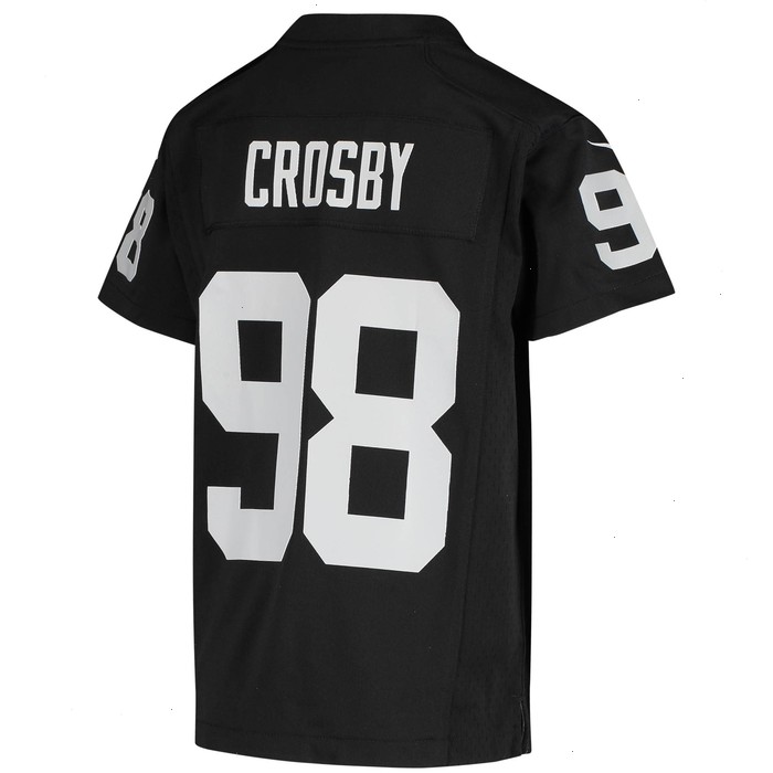 Maxx Crosby Las Vegas Raiders Nike Youth Game Jersey - Black