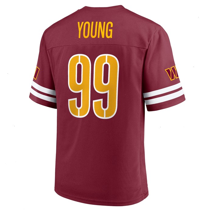 Men's Chase Young Burgundy Washington Commanders Replica Player Jersey