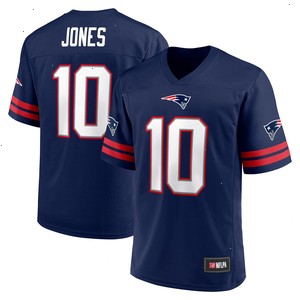 Men's Mac Jones Navy New England Patriots Replica Player Jersey