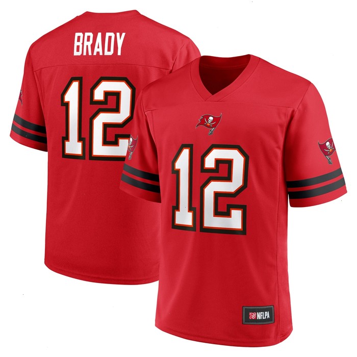 Men's Tom Brady Red Tampa Bay Buccaneers Replica Player Jersey