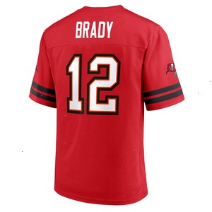 Men's Tom Brady Red Tampa Bay Buccaneers Replica Player Jersey