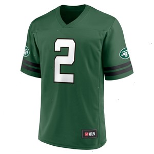 Men's Zach Wilson Green New York Jets Replica Player Jersey