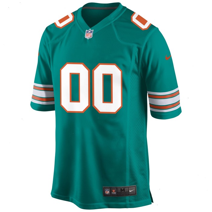 Miami Dolphins Nike Alternate Custom Game Jersey - Aqua