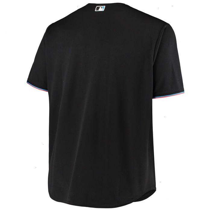 Miami Marlins Big & Tall Replica Team Jersey - Black