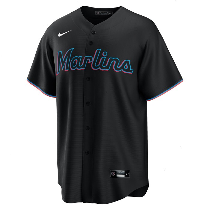 Miami Marlins Nike Alternate Replica Team Jersey - Black