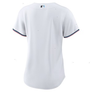 Miami Marlins Nike Women's Home Blank Replica Jersey - White