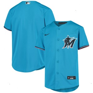 Miami Marlins Nike Youth Alternate Replica Team Jersey - Blue